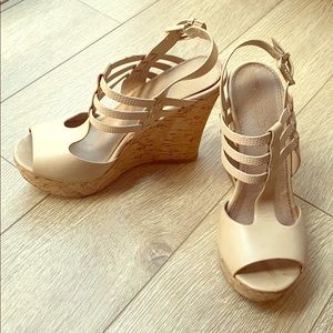 Beige ALDO wedges